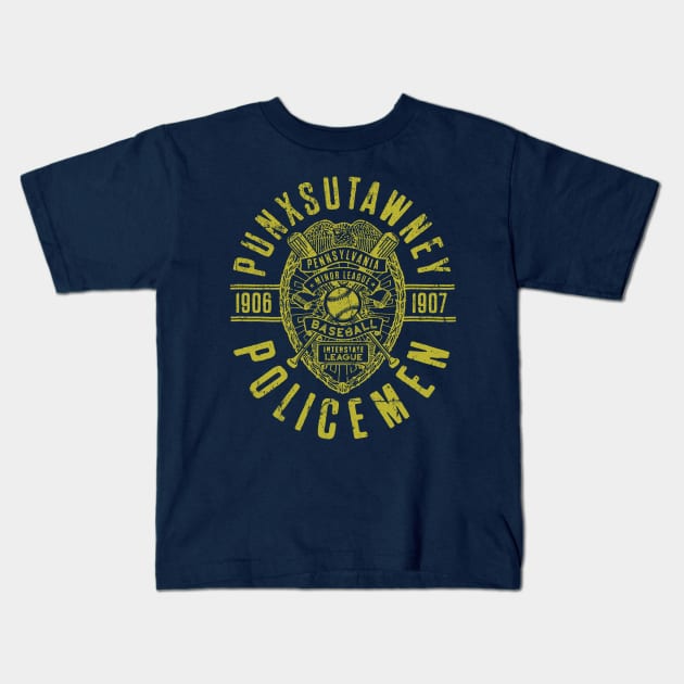 Punxsutawney Policemen Kids T-Shirt by MindsparkCreative